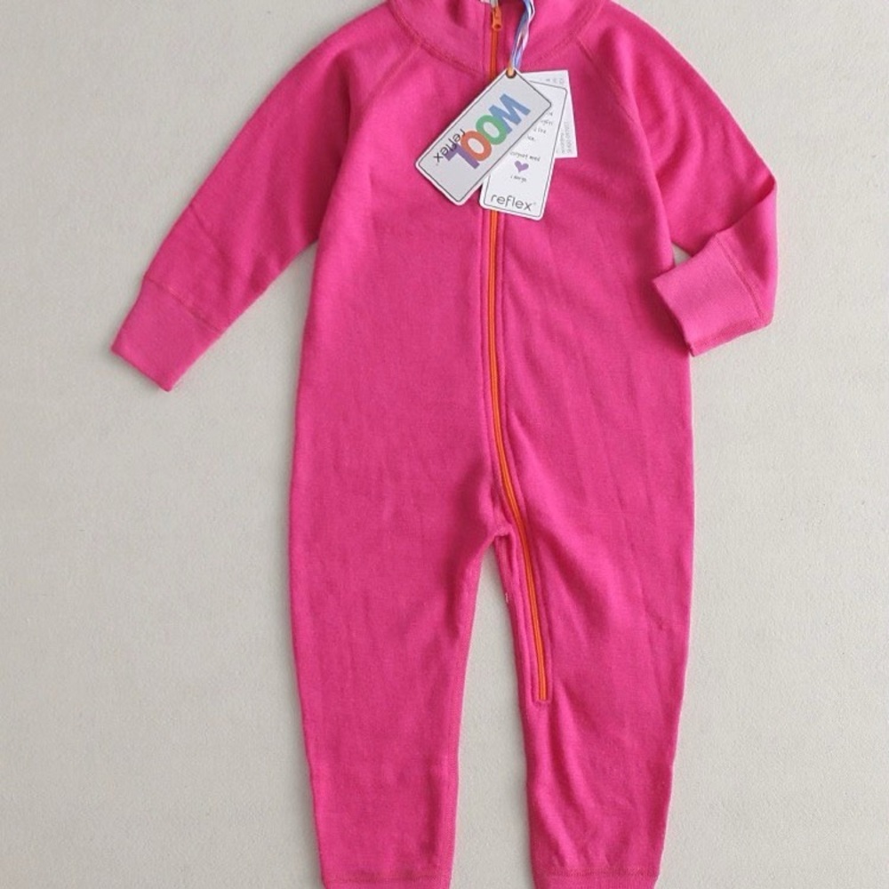 Reflex Pink Cozy Footies One Piece